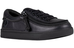 Black to the Floor Leather Uniform Dress Shoes BILLY Classic Lace Lows - shoekid.ca