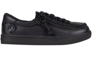 Black to the Floor Leather Uniform Dress Shoes BILLY Classic Lace Lows - shoekid.ca