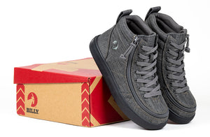 Charcoal Jersey BILLY Street High Tops -Shoekid.ca