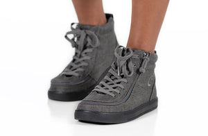 Charcoal Jersey BILLY Street High Tops -Shoekid.ca