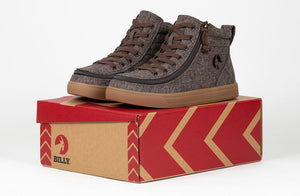 Brown Jersey BILLY Street High Tops -Shoekid.ca