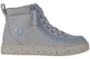 Grey/Blue Speckle BILLY Classic Lace High Tops -Shoekid.ca