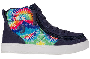 Navy Tie Dye BILLY Street High Tops -Shoekid.ca