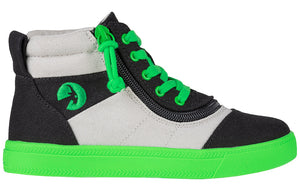 Black/Green BILLY Street Short Wrap High Tops -Shoekid.ca