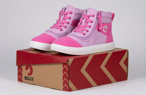 Pink/Pink BILLY Street Short Wrap High Tops -Shoekid.ca