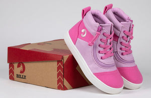 Pink/Pink BILLY Street Short Wrap High Tops -Shoekid.ca