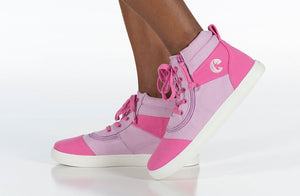 Pink/Pink BILLY Street Short Wrap High Tops -Shoekid.ca