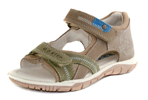 D.D. Step Big Kid Double Strap Boy Sandals AFO Friendly - Supportive Leather Shoes From Europe Kids Orthopedic - shoekid.ca