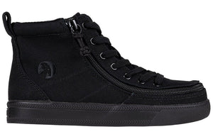 Black to the Floor Canvas BILLY Classic Lace High Tops -Shoekid.ca