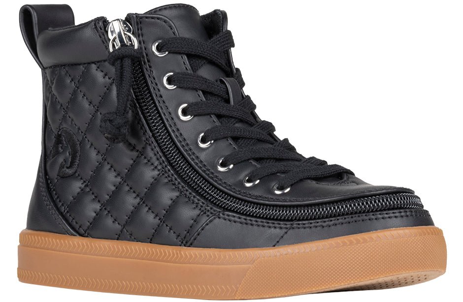 Black/Gum BILLY Classic Quilt High Tops -Shoekid.ca