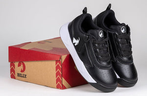 Black/White BILLY Sport Court Athletic Sneakers -Shoekid.ca