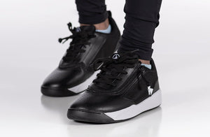 Black/White BILLY Sport Court Athletic Sneakers -Shoekid.ca