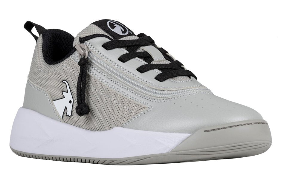 Grey/Black BILLY Sport Court Athletic Sneakers -Shoekid.ca