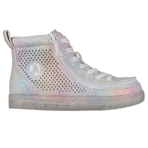 Kid's Rainbow Crackle BILLY Classic Lace Highs -Shoekid.ca