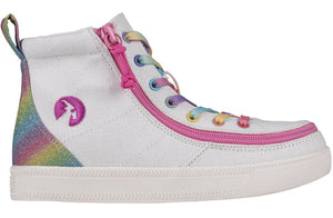 White Rainbow BILLY Classic Lace Highs -Shoekid.ca