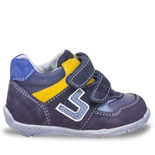 Balocchi 603171 Over Blue Boys Toddler Leather Shoes (Ankle/Arch Support) - ShoeKid.ca