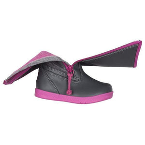 Billy Kids Gray Fuchsia BILLY Rain Waterproof Rain Boots - ShoeKid.ca