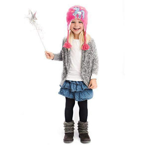 Flapjacks Reversible Kids UPF50+ Winter Hat - Princess/Unicorn - ShoeKid.ca